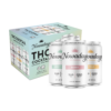 Nowadays Variety-Pack 5mg Canned Cocktails THC-Infused group shot with box and cans
