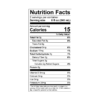 Nowadays 10MG Spicy Lime 160z THC Cocktail Nutrition Facts