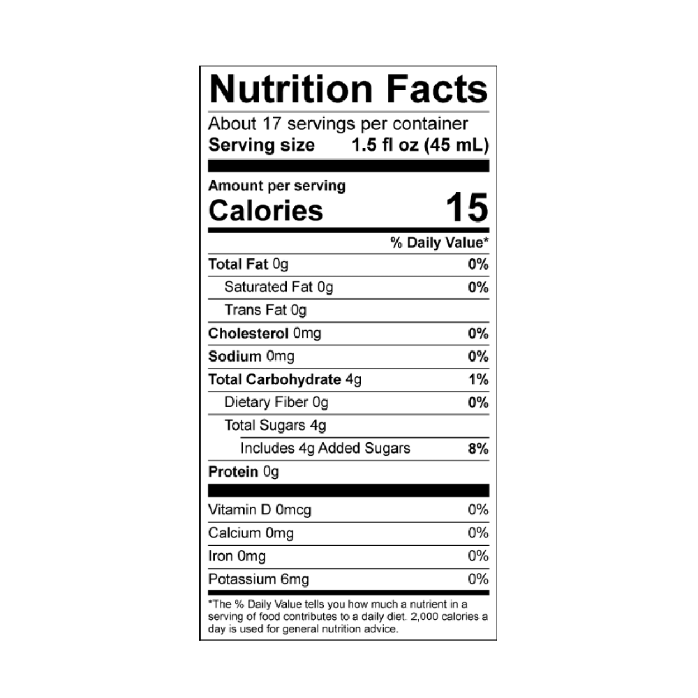 Nowadays 10MG THC Drink Nutrition Facts