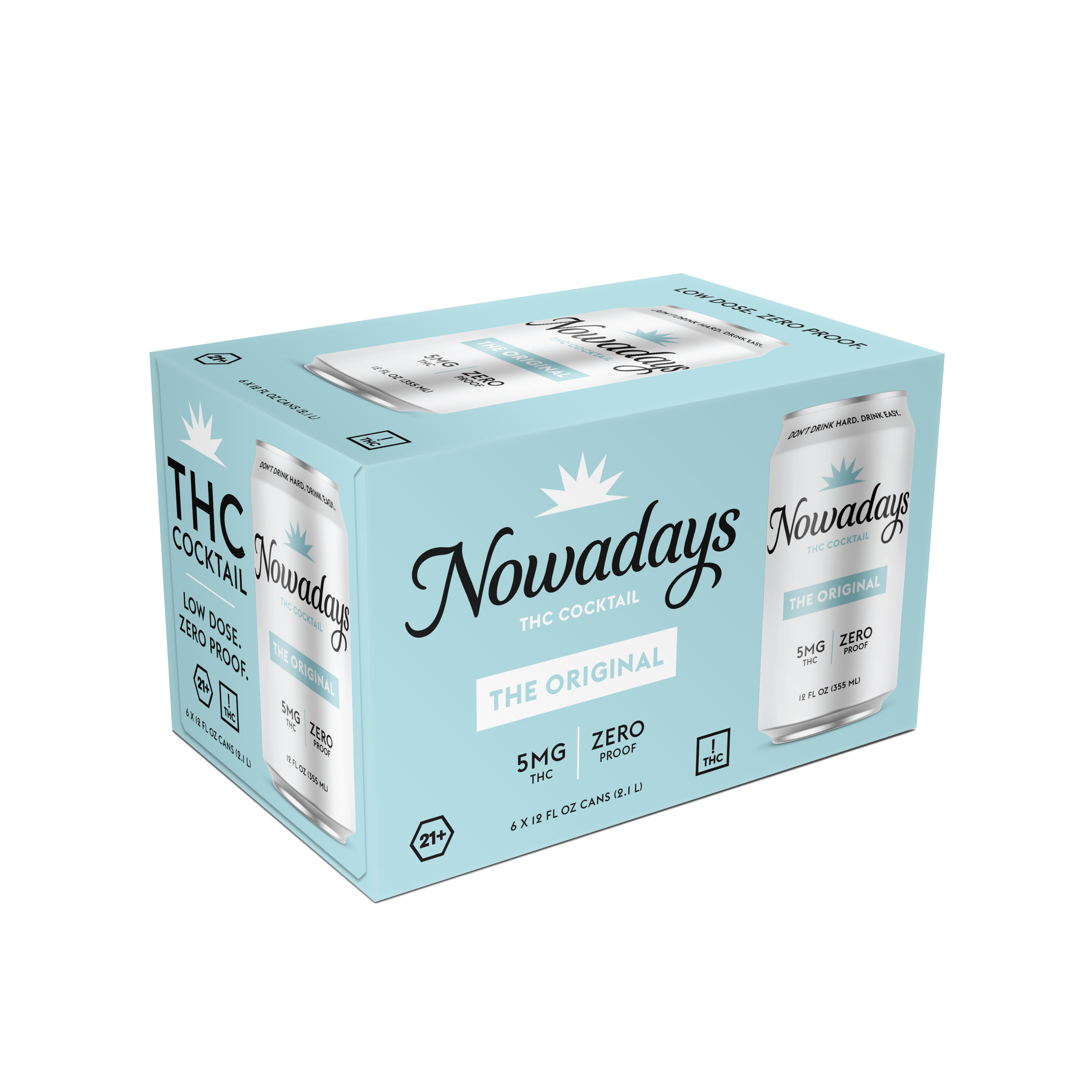 Nowadays The Original 5mg 6 pack Canned Cocktails THC-Infused box